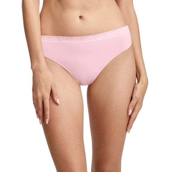 Jockey Women's Soft Stretch Lace Microfiber Thong