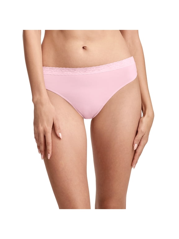 Women's Soft Stretch Lace Microfiber Thong