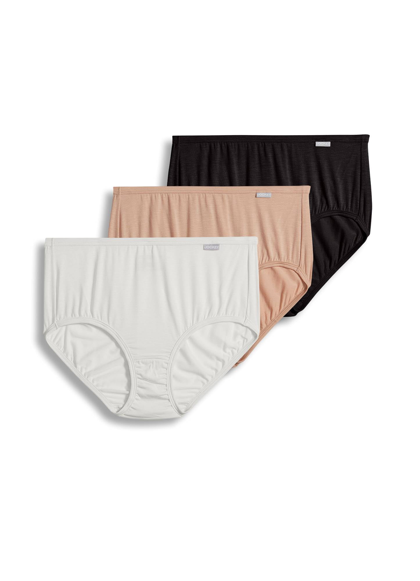New 3 Pk Jockey Elance Supersoft Micromodal Brief Underwear