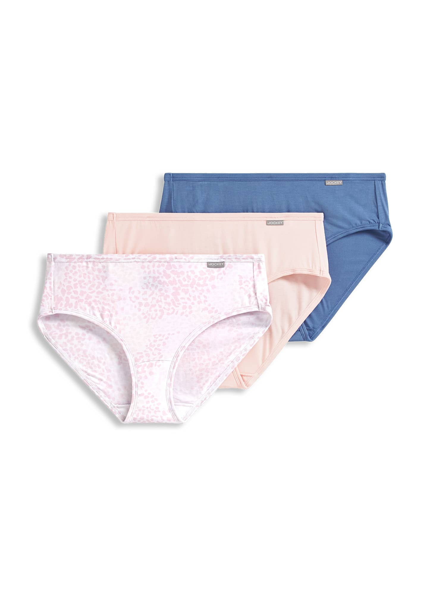 Jockey Women's Underwear Supersoft Breathe French Cut - 3 Pack,  Black/Ivory/Light, 7