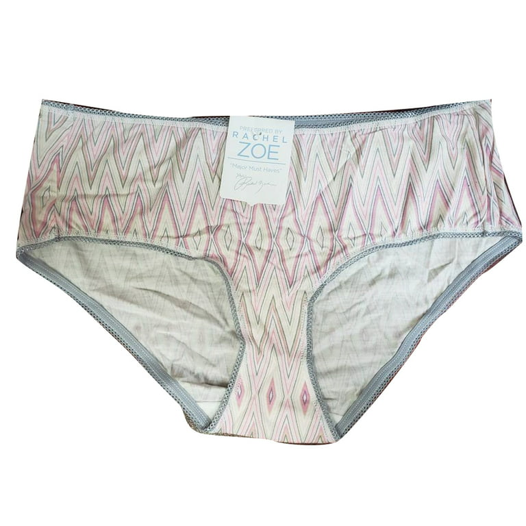 Jockey Women's Underwear Cheeky Modal Bikini, Chevron/Pink Charming, L