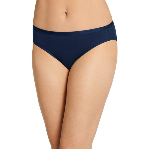 Jockey Women's Worry Free Cotton Stretch Moderate Absorbency Bikini