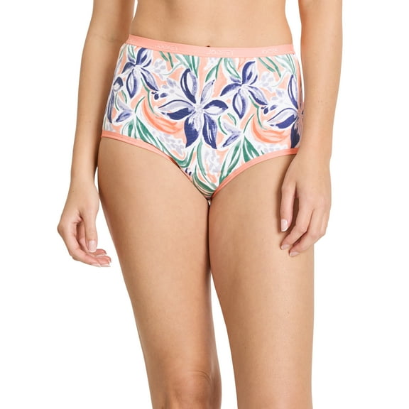 Jockey Women's Worry Free Cotton Stretch Moderate Absorbency Brief