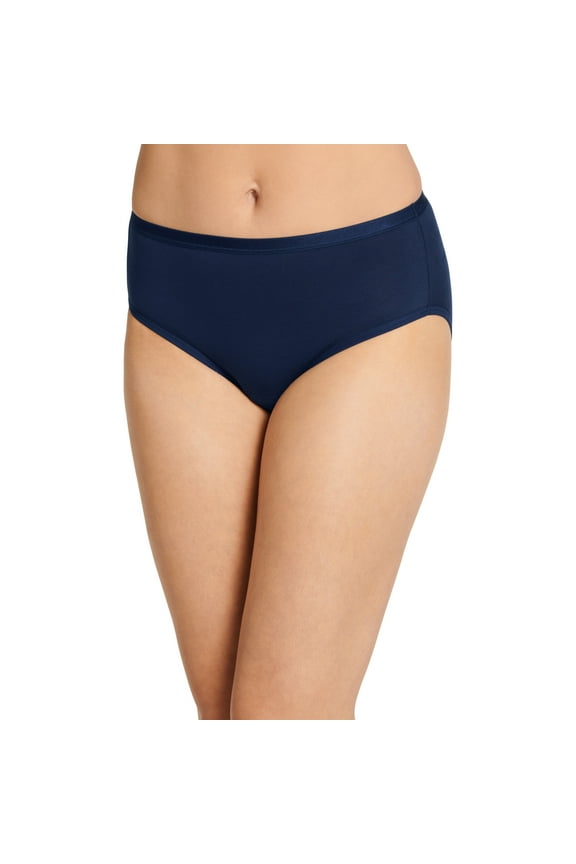 Women's Worry Free Cotton Stretch Moderate Absorbency Hipster