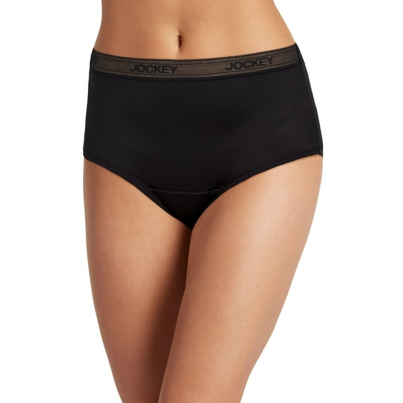 Jockey Women's Worry Free Microfiber Moderate Absorbency Brief