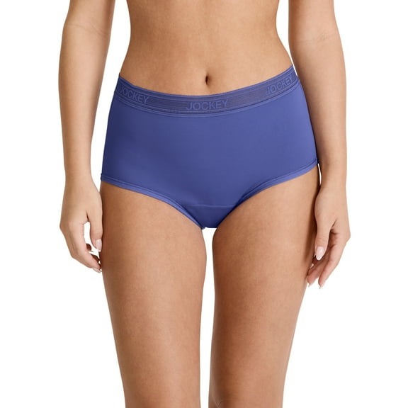 Jockey Women's Worry Free Microfiber Moderate Absorbency Brief