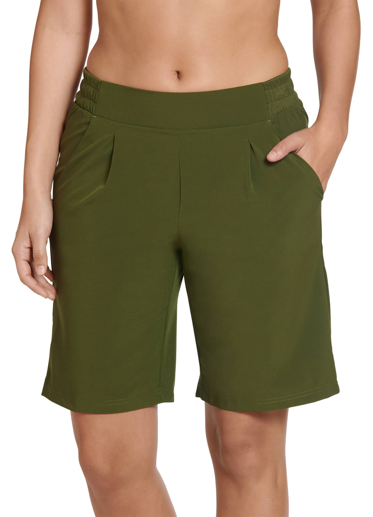 Jockey Women s Woven Stretch Bermuda Short Walmart