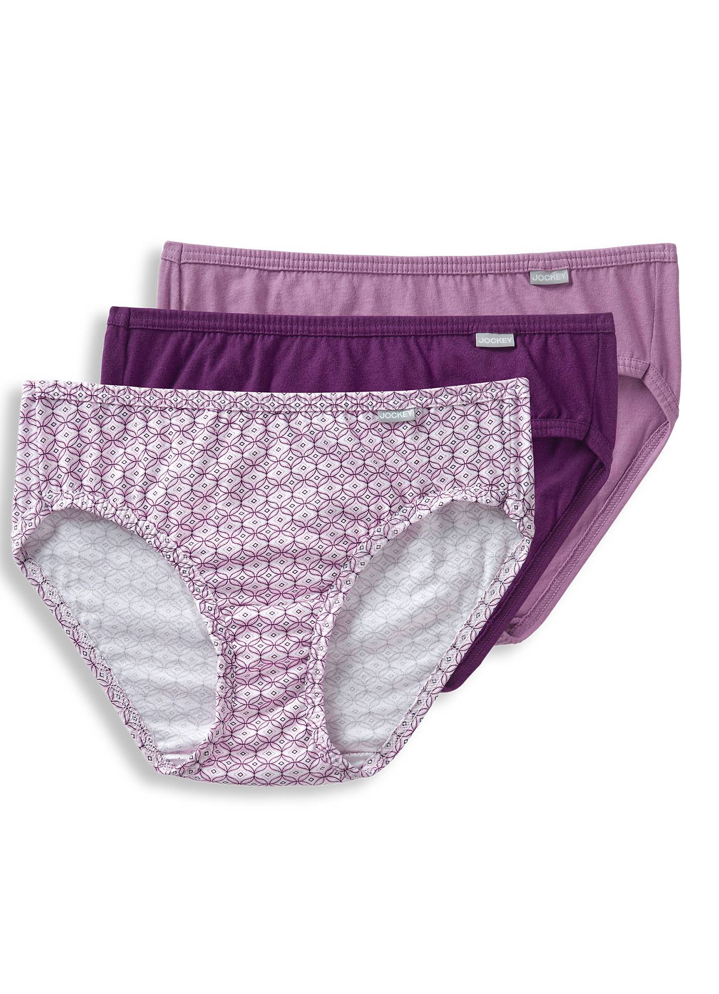 Jockey Ropa Interior Elance Para Mujer, Paquete De 6, Color Marfil