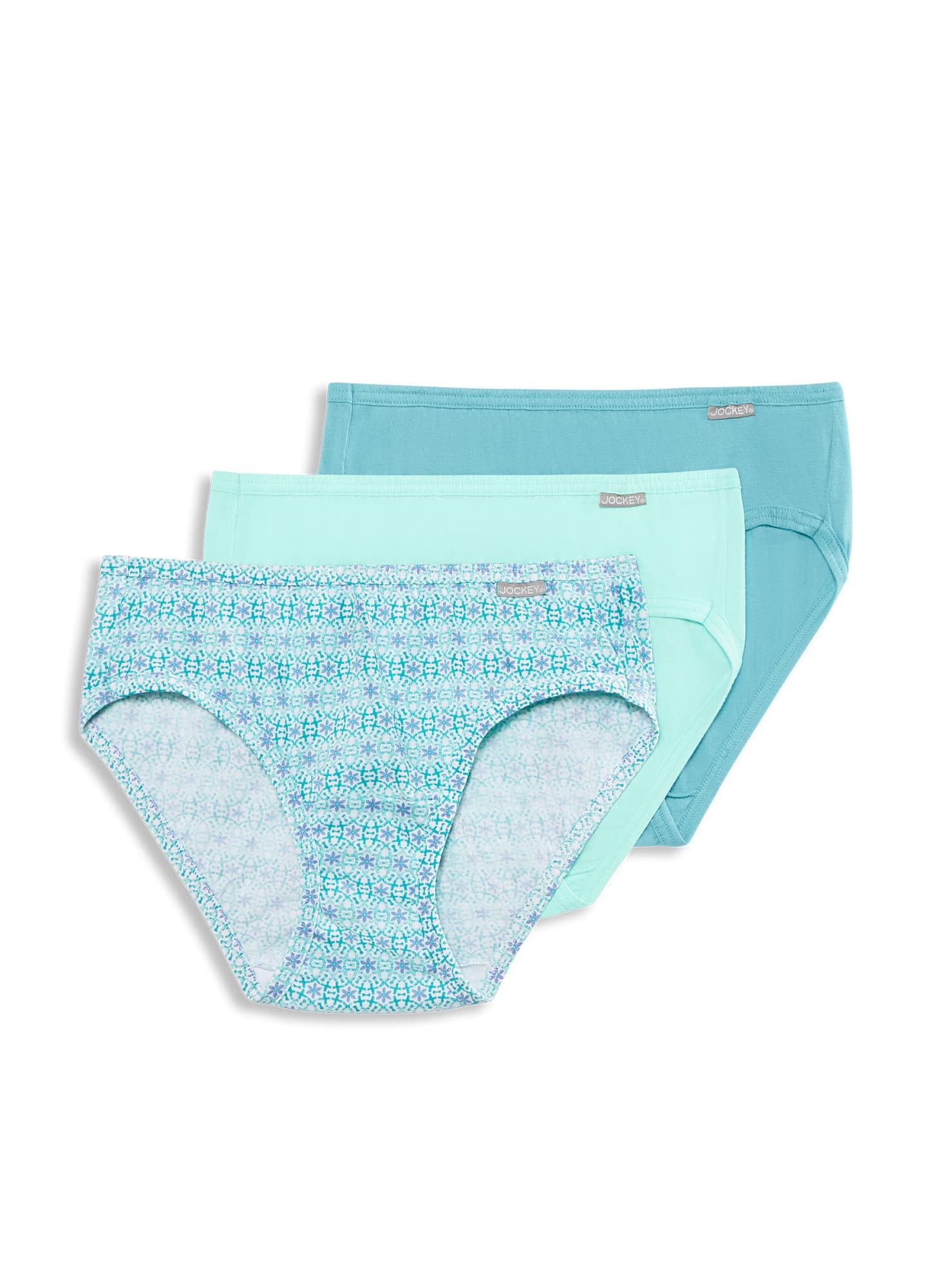 Jockey Womens Elance Bikini 3 Pack Underwear Bikini Briefs 100 cotton