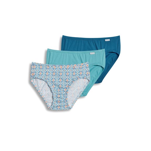Jockey Womens Elance Bikini 3 Pack Underwear Bikini Briefs 100% cotton