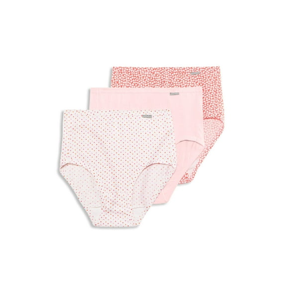 Jockey Womens Elance Brief 3 Pack Underwear Briefs 100% cotton