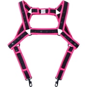 Jockmail Men's Body Chest Harness Adjustable Elastic Waistband Sexy Underwear Halter Belt for Men