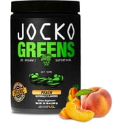 Jocko Fuel Daily Greens Superfood Powder, Peach, 30 Servings