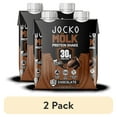 (2 pack) Jocko Fuel Mölk Chocolate RTD Protein Shake, 11oz, 4 Count