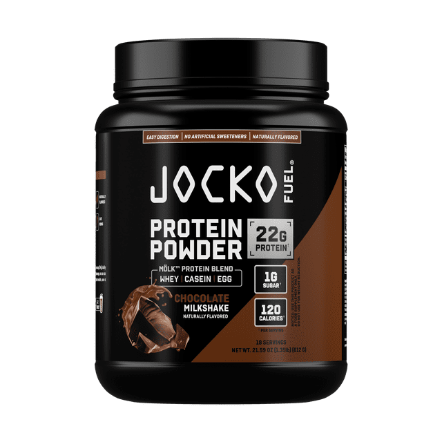 22 No Powder Jocko Fuel Whey Protein Powder, Chocolate, 22g Protein, Digestive ...