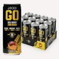 thumbnail image 1 of Jocko GO Energy Drink - KETO, Vitamin B12, Vitamin B6, Electrolytes - 12 Pack (Mango Passionfruit), 1 of 10