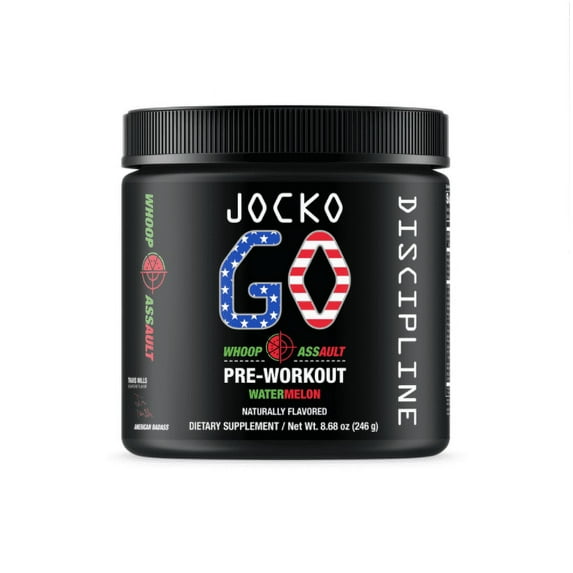 Jocko Go, Pre-Workout Powder Drink, Whoop Assault Watermelon, 9.1oz