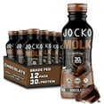 thumbnail image 1 of Jocko Mölk 30g Grass Fed Protein Shakes - Chocolate, Ready to Drink 12 FL Oz (Pack of 12), 1 of 8