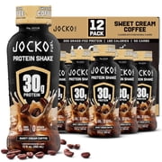 Jocko M lk 30g Grass Fed Protein Shakes - Sweet Cream Coffee, Ready to Drink 12 FL Oz Pack of 12