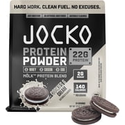Jocko M lk Whey Protein Powder 22g, 2lb bag, Cookies & Cream
