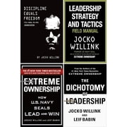 Jocko Willink 4 Books Collection Set   Extreme Ownership, The Dichotomy of Leadership, Discipline Equals Freedom & Leadership Strategy and Tactics Leadership & Discipline Collection Set