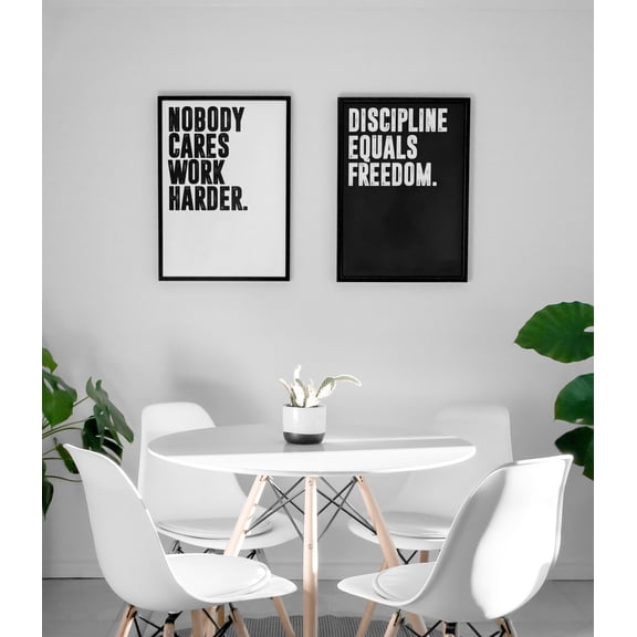 Jocko Willink Motivational Wall Art Nobody Cares Work Harder Discipline Equals Independence Gym Poster Quote Print Office Art Set 2
