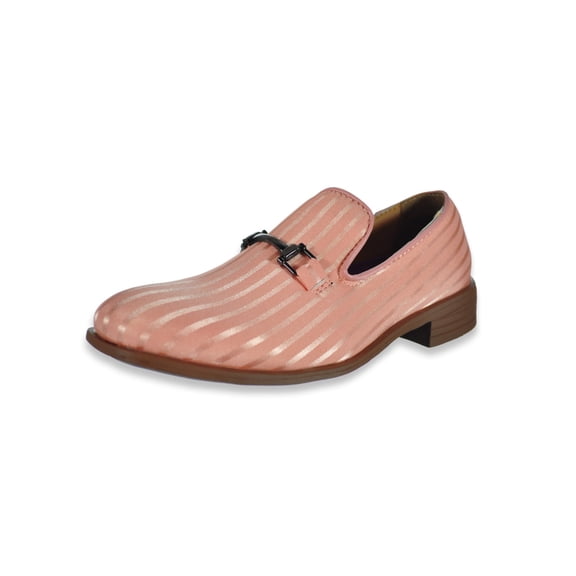 Jodano Boys Velvet Buckle Slip-On Shoes Color: rose pink Size: 11 toddler