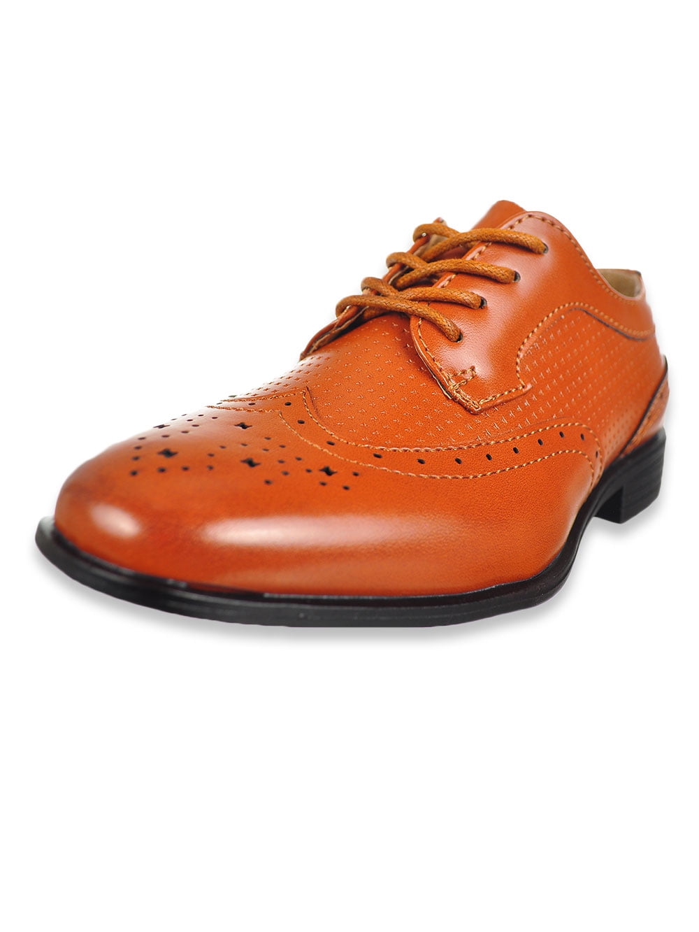 Jodano Collection Boys' Wingtip Dress Shoes (Sizes 5 10) Tan, 5 Toddler