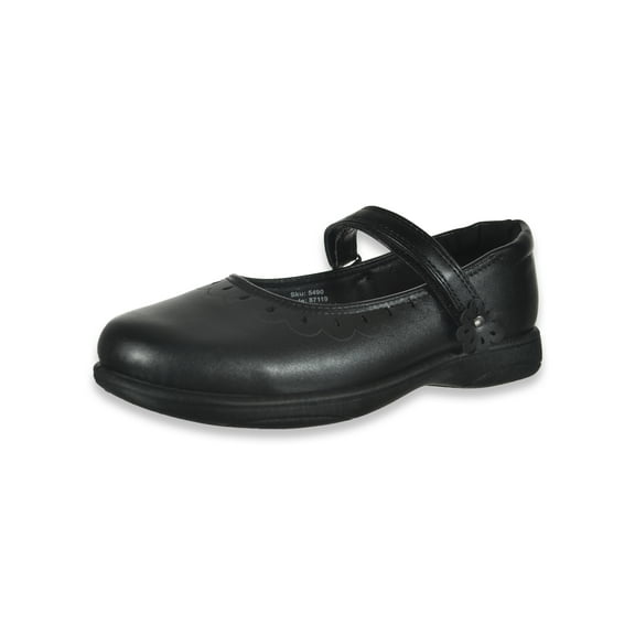 Jodano Girls' One-Strap Maryjane Shoes Color: black Size: 7 youth