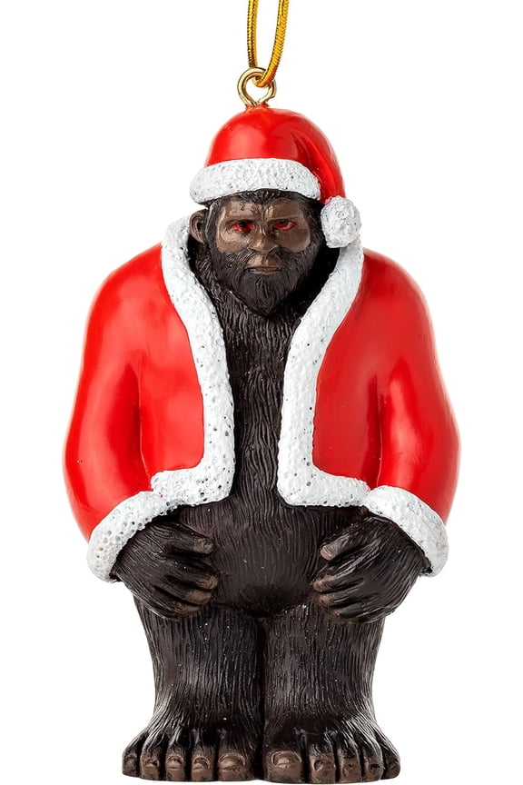 Bigfoot Ornament for Christmas Tree - Sasquatch Ornament and Holiday Decorations - Big Foot Sasquatch Gifts and Stocking Stuffers for Men Women and Kids