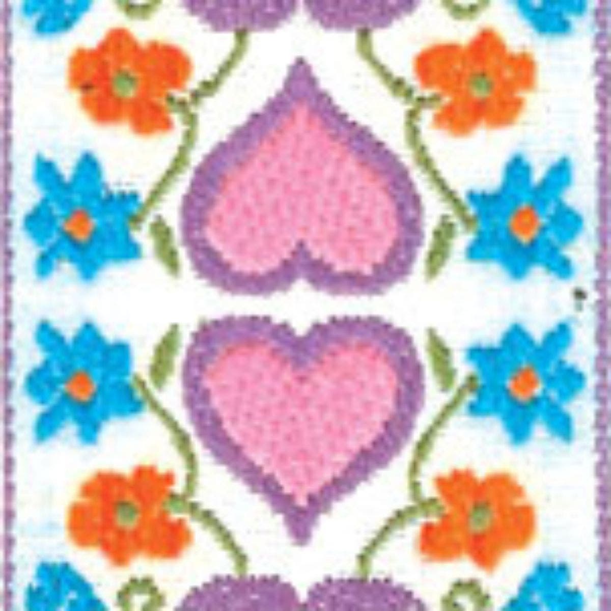 Jodi Head 2.5" Purple/Pink Hearts Guitar Strap