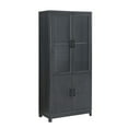 thumbnail image 1 of Jodie Bookcase made from Engineered Wood in Charcoal Gray - Set of 3, 1 of 6