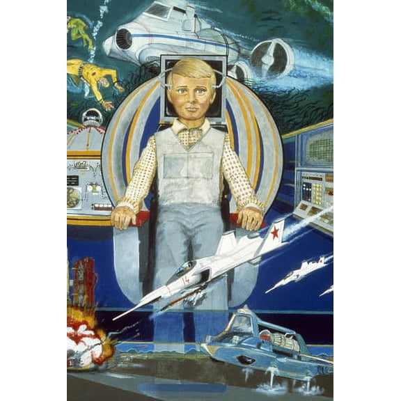 Joe 90 iconic poster art Joe's car and action scenes 24x36 Poster