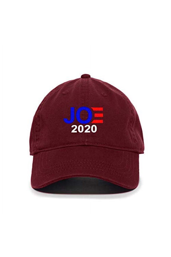Joe Biden 2020 President Election Campaign Baseball Cap Embroidered Cotton Adjustable Dad Hat Burgundy