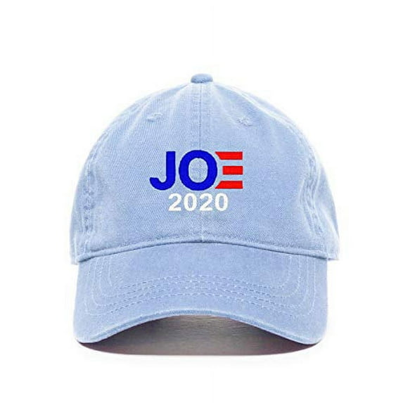 Joe Biden 2020 President Election Campaign Baseball Cap Embroidered Cotton Adjustable Dad Hat Light Blue
