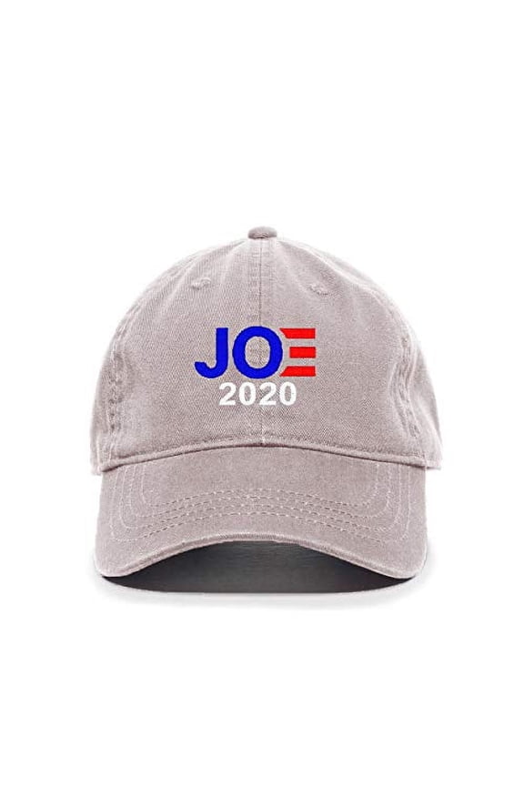 Joe Biden 2020 President Election Campaign Baseball Cap Embroidered Cotton Adjustable Dad Hat Light Grey
