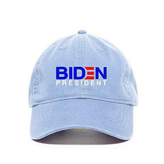 Joe Biden 2020 for President Election Campaign Baseball Cap Embroidered Cotton Adjustable Dad Hat Light Blue