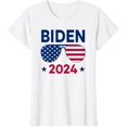 Joe Biden 2024 Sunglasses American Flag ReElect Campaign TShirt
