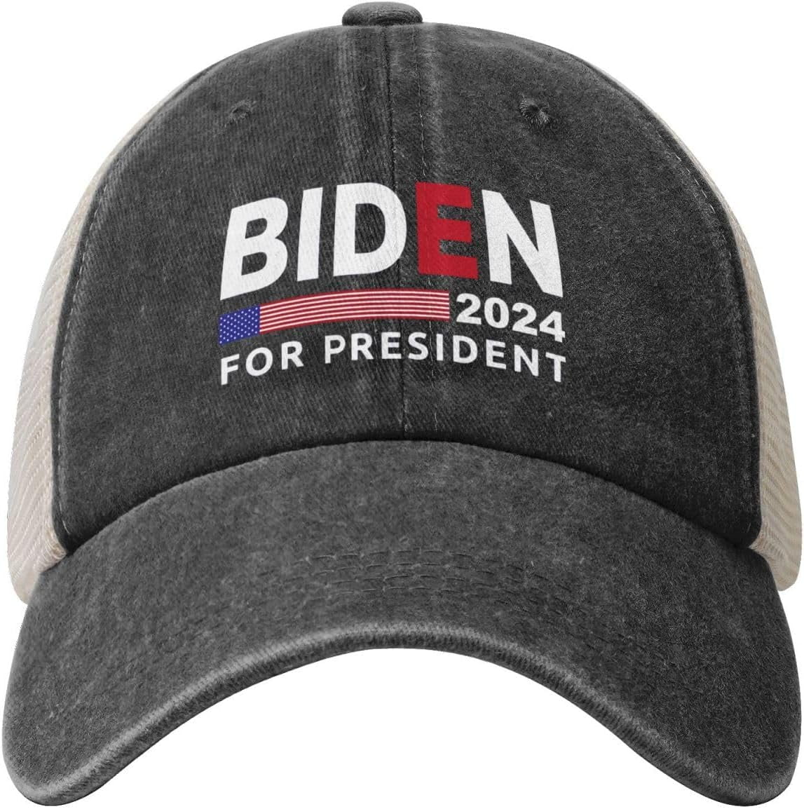 Joe Biden 2025 Reelect Joe Plus Kamala Biden Harris Mesh Baseball Cap