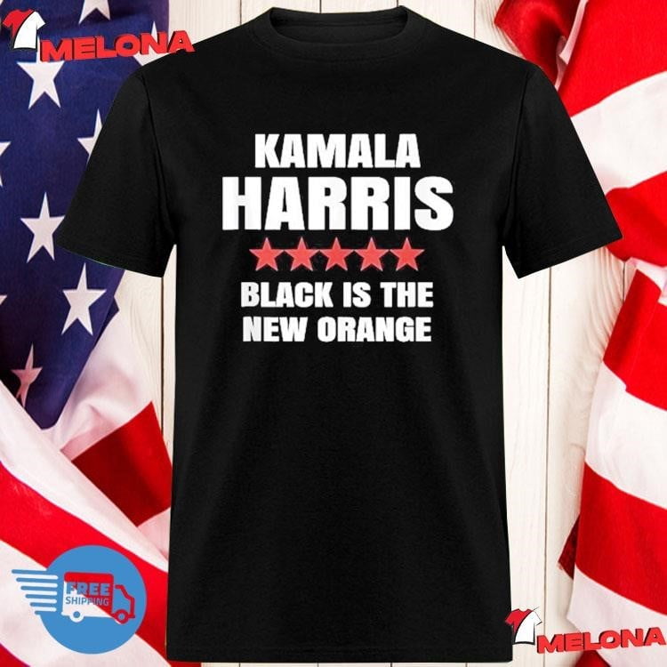 Joe Biden Kamala Harris 2024 Black Is The New Orange T Shirt