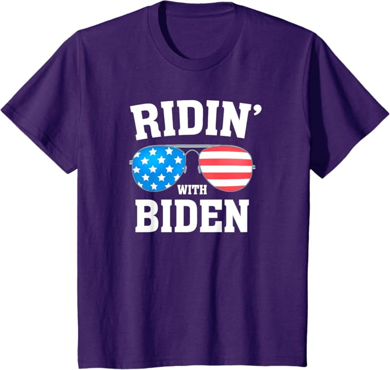 Joe Biden Kamala Harris 2024 RIDIN' WITH Liberal TShirt