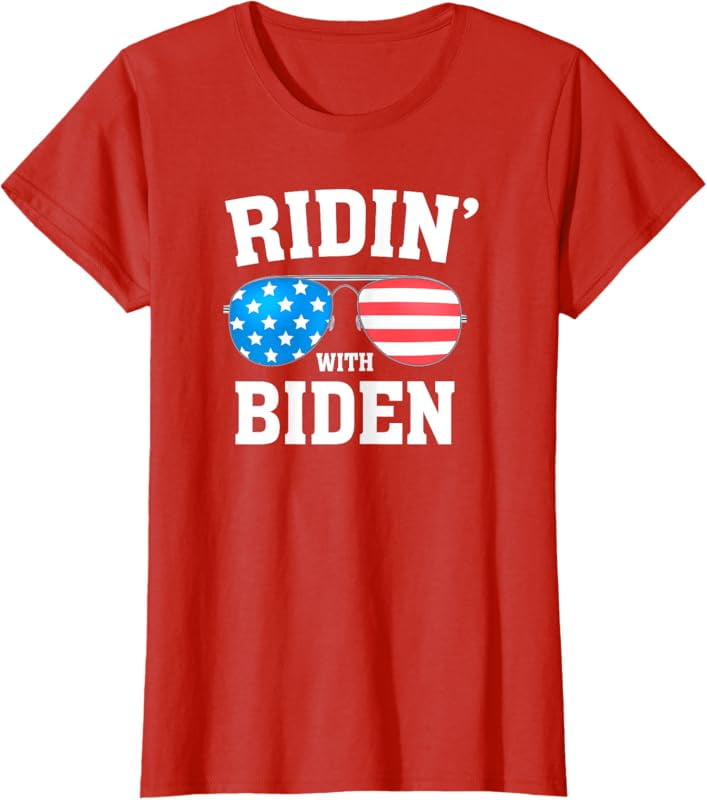 Joe Biden Kamala Harris 2024 RIDIN' WITH Liberal TShirt