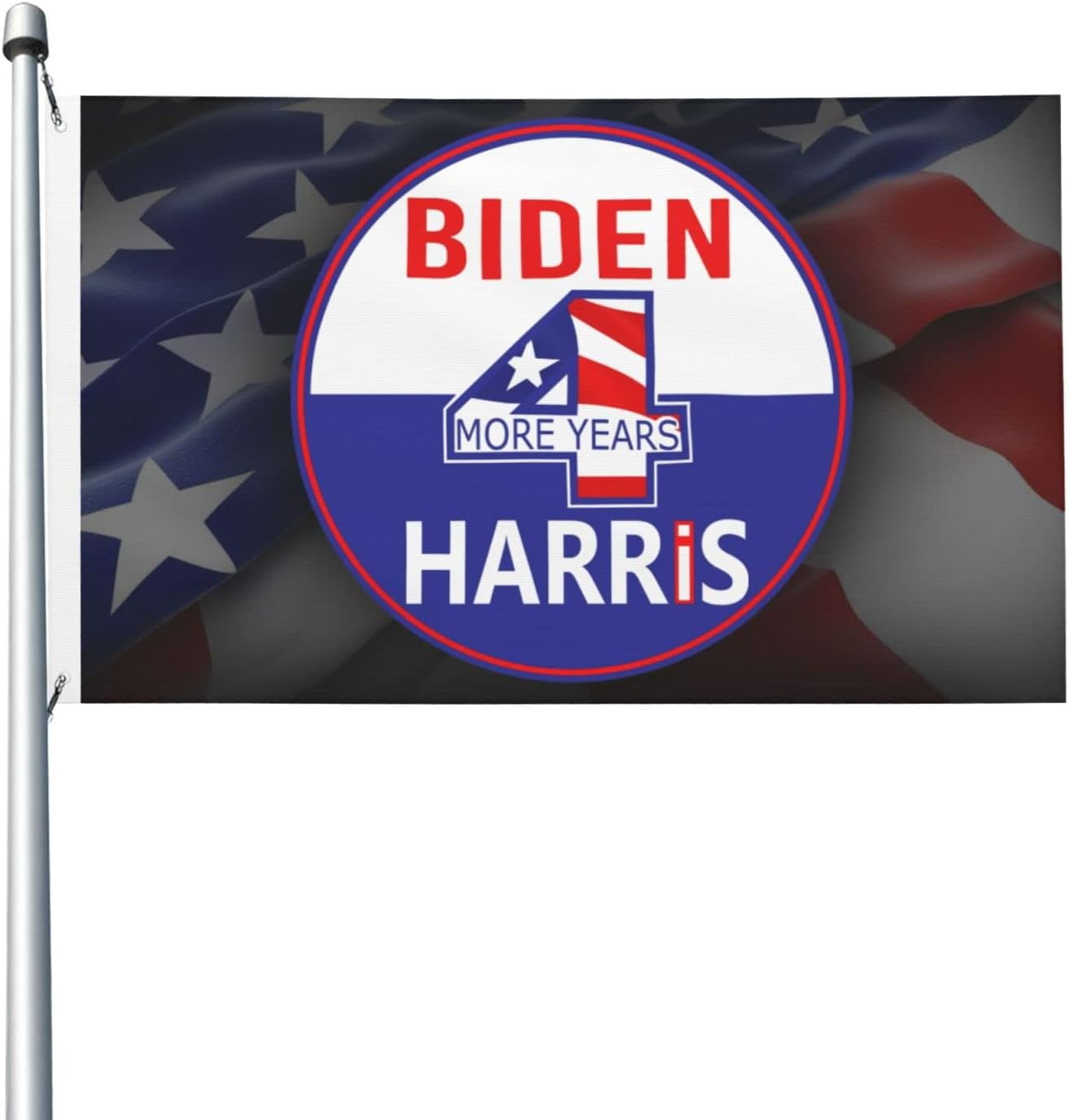 JoeBiden KamalaHarris 2025 Reelect Vintage Biden Harris Flag 3X5