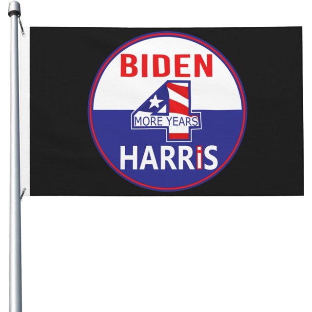 Joe Biden Kamala Harris 2024 Reelect Vintage Biden Harris Flag 3X5