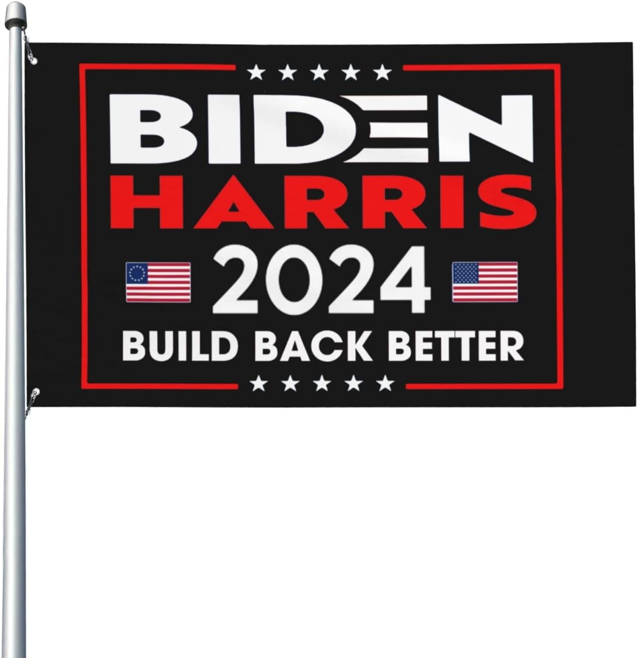 Joe Biden Kamala Harris 2024 Reelect Vintage Biden Harris Flag 3X5