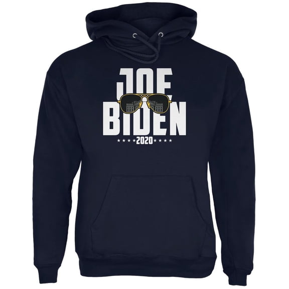Joe Biden Sunglasses Minimalist 2020 Election Mens Hoodie Navy X-LG