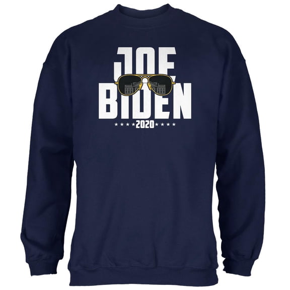 Joe Biden Sunglasses Minimalist 2020 Election Mens Sweatshirt Navy LG