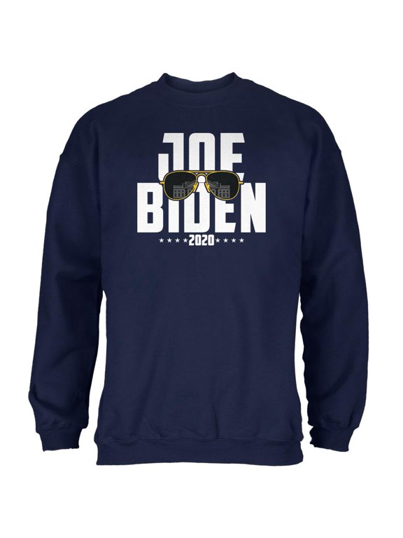 Joe Biden Sunglasses Minimalist 2020 Election Mens Sweatshirt Navy MD