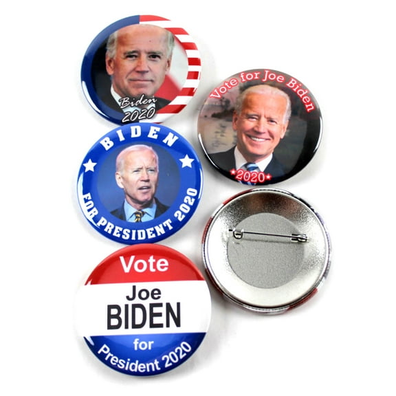 Joe Biden for Presiden 2020 Political Campaign Pinback Buttons 2.25 Inch Round 5 Pack