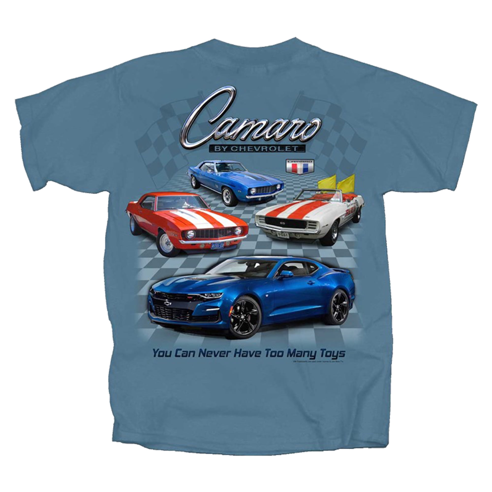 Joe Blow Men's T-Shirt – 3 Mustang Horsepower Design On Back, Black Cotton Tee, Sizes M-3XL